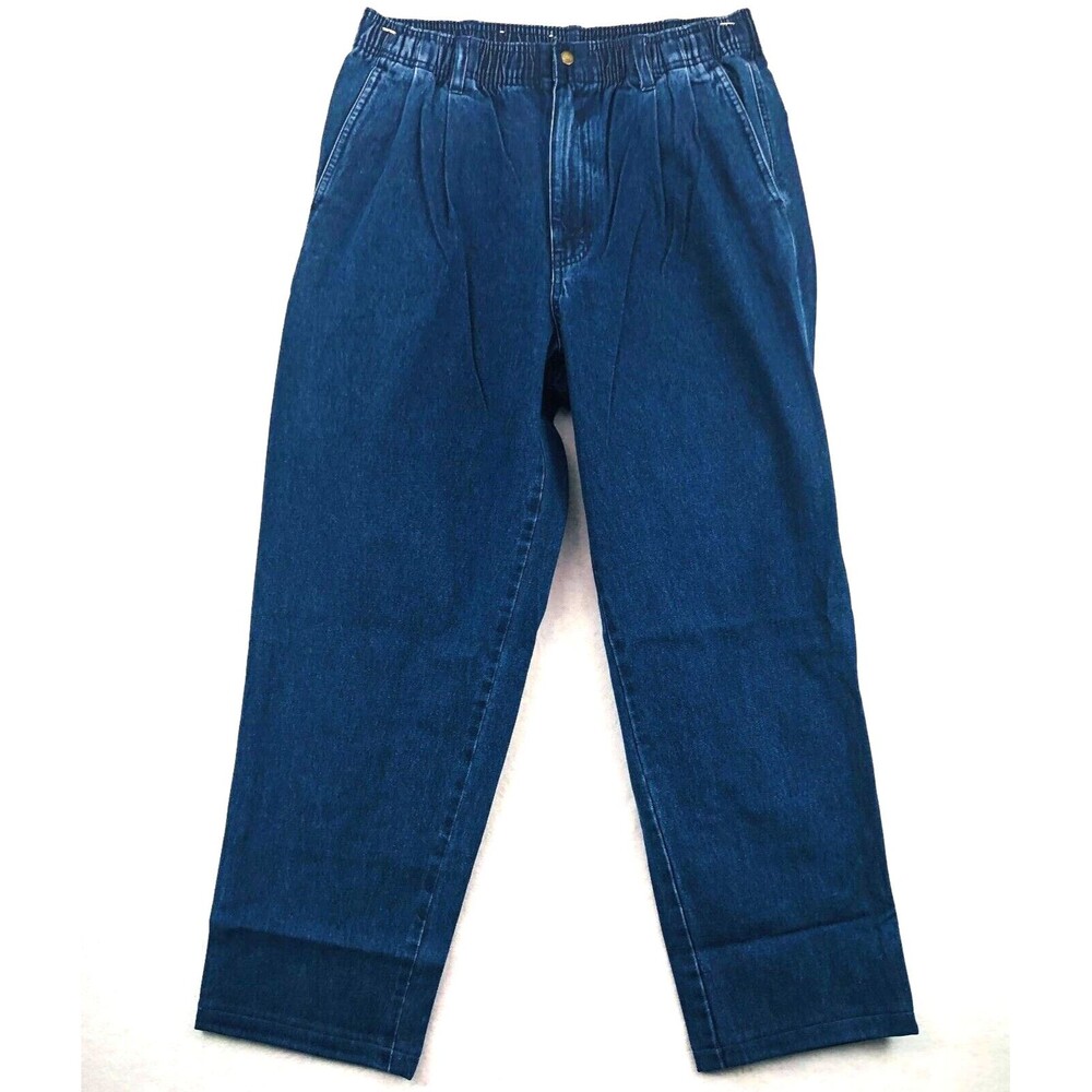Eddie Bauer Jeans Womens Size M Blue Boyfriend Stonewash Straight Leg